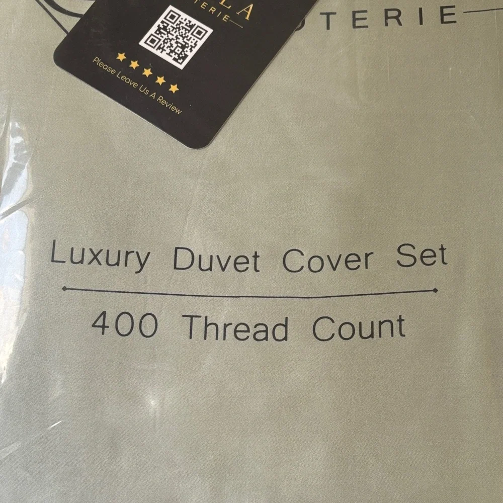 Sage Green Luxury Duvet Cover Set